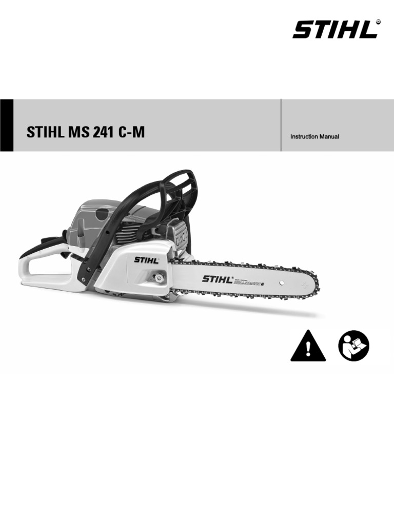 Stihl MS241 C-M Owners Manual | PDF | Gasoline | Energy And Resource