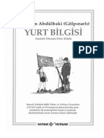 Abdülbaki Gölpınarlı - Yurt Bilgisi - 1927 PDF