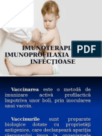 Imunoterapia Şi Imunoprofilaxia Bolilor Infecţioase