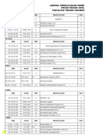 Jadwal Kuliah Sipil Genap 2014-2015