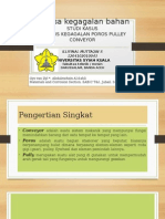 Studi Kasus Analisis Kegagalan Poros Pully Conveyor