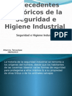 Antecedentes Históricos de La Seguridad e Higiene Industrial