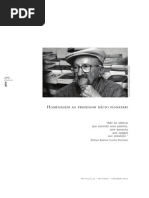 Homenagem ao Professor Décio Pignatari