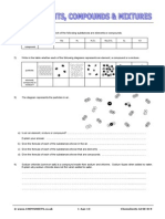 Chemsheets GCSE 019 (Elements, Compounds & Mixtures)