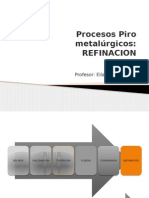 Clase 12 Procesos Pirometalurgicos - Refinación y Moldeo