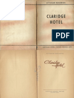 1963 - Claridge Hotel de Ottocar Rosarios, Santiago Rueda Editor, Buenos Aires 1963