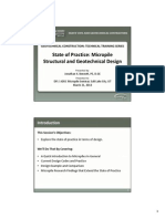 state of Practice- Micropile Structural& Geotechnical Design