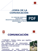 Comunicación Agosto 2009