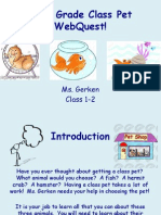 First Grade Class Pet Webquest!