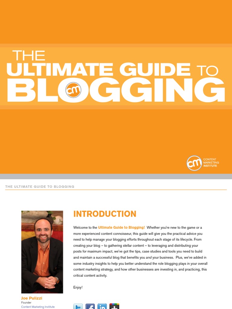 Ultimate Blogging Guide for Success | PDF | Search Engine Optimization ...