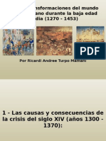 Crisis y Transformaciones Del Mundo Rural y Urbano Durante La Baja Edad Media