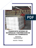 M.c.transporte Interno de Materiales y Distribucion de Productos Terminados