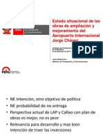 Aeropuerto Internacional Jorge Chávez : ampliación y mejoramiento (MTC, Dic 2015)