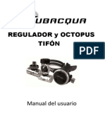 Regulador y octopus para buceo