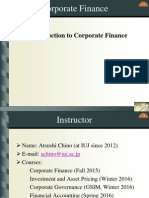 Corporate Finance Chapter