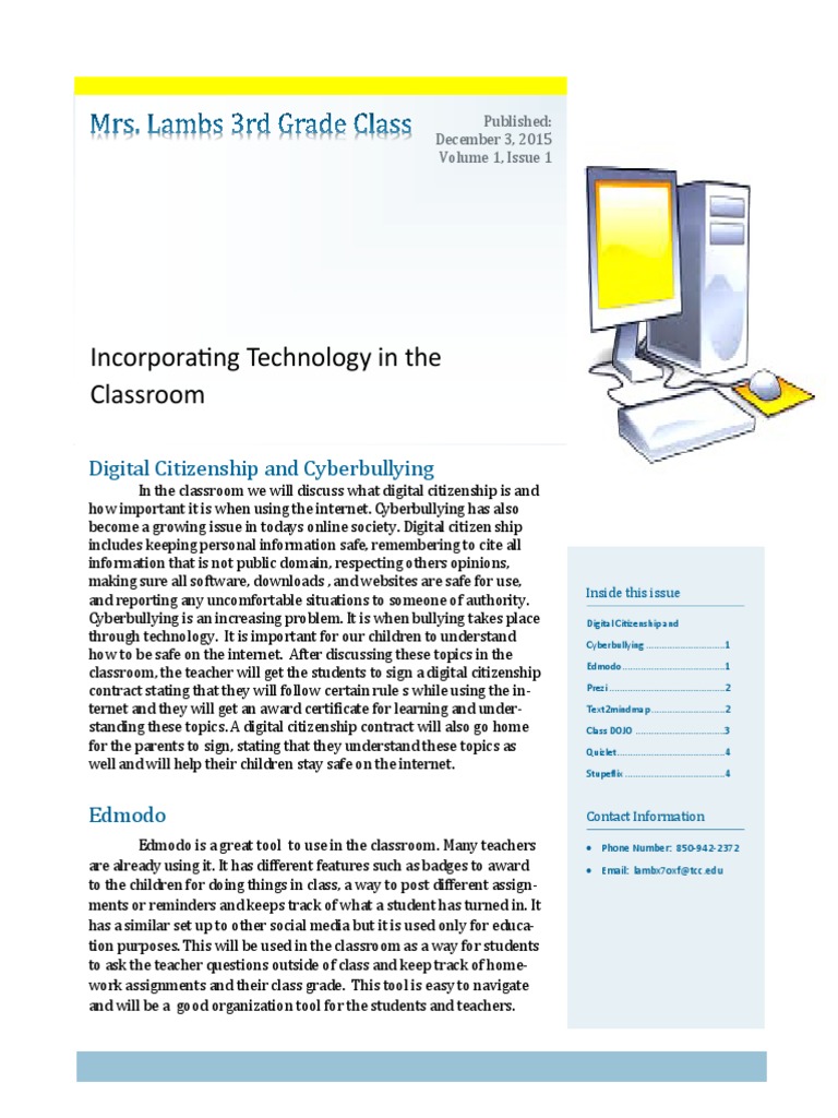 Digital Citizenship & Classroom Tech Tools | PDF | Cyberbullying ...