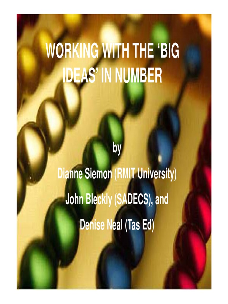 Big Ideas Mathematics PDF Curriculum Decimal