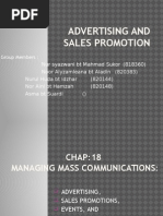 Advertising and Sales Promotion