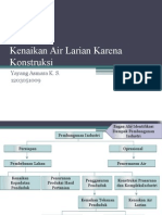 Kenaikan Air Larian Karena Konstruksi