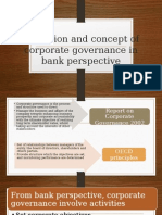 Definition and Concept of Corporate Governance in Bank
