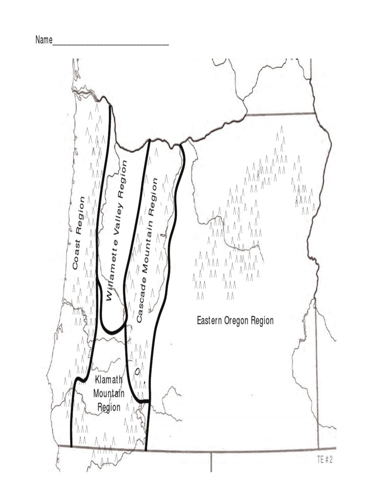 Oregon Regional Map Overview | PDF