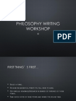 Philosophy Writing Workshop