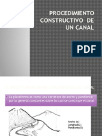 Procedimiento Constructivo de Un Canal