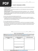 kqhl inquiry the greenhouse effect