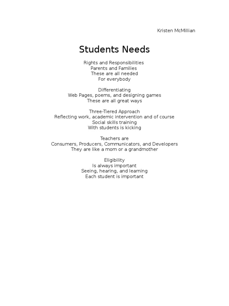 Poem For Edu 231 | PDF | Career & Growth | Wellness