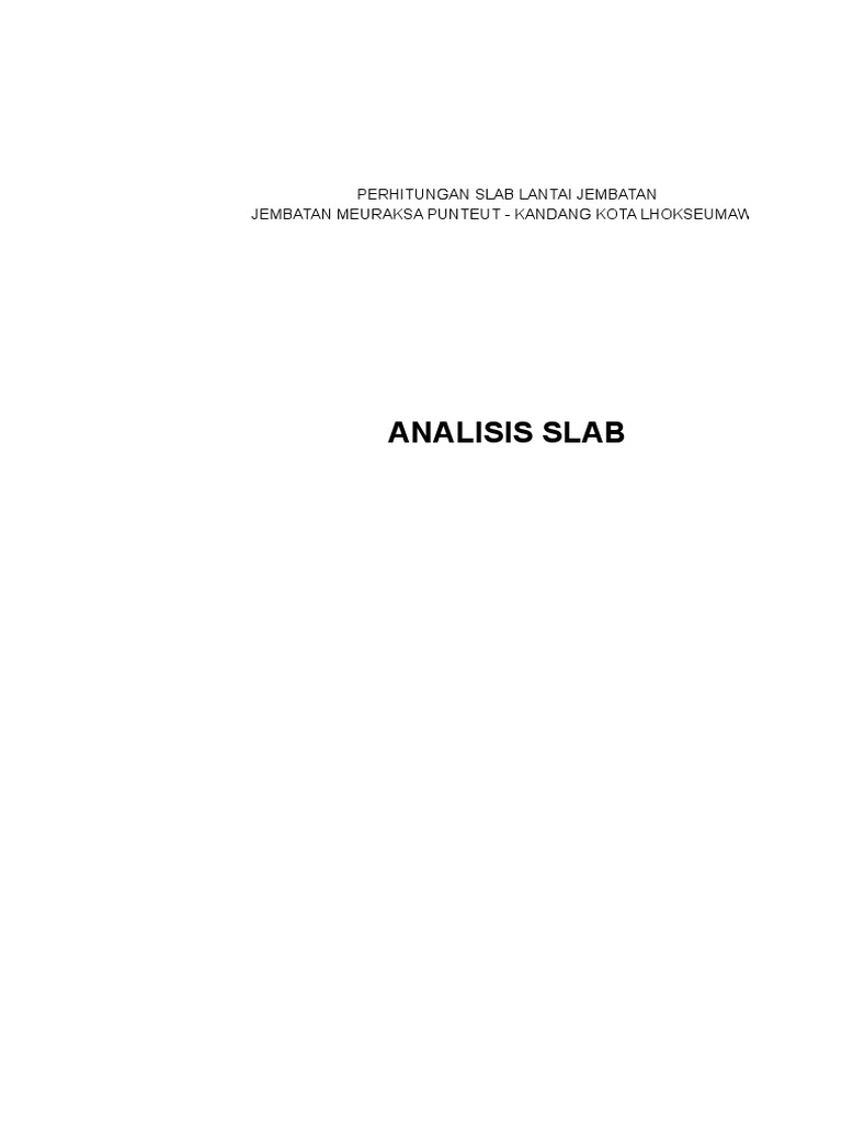 Analisa  Struktur Jembatan  4 Revisi  Analisa  Struktur Jembatan  4 Revisi