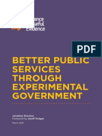 Better Services Through Experimental Government