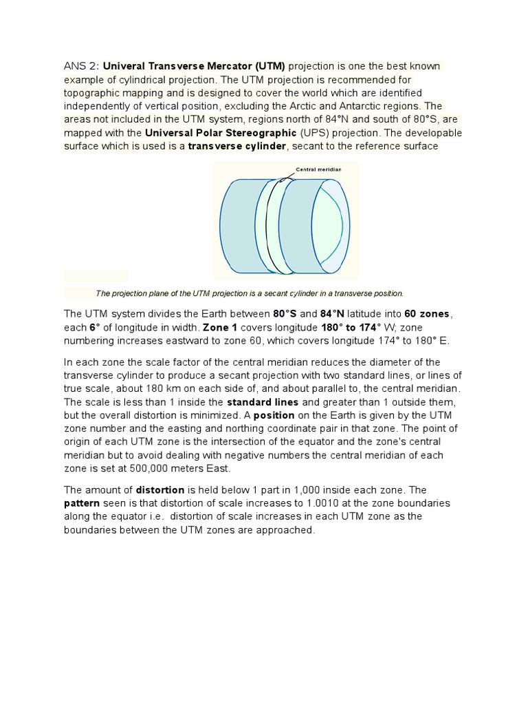 Understanding UTM Projection Basics | PDF