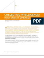 Collective Intelligence - How Does It Emerge?