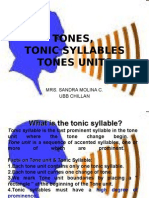 Tones Tonic Syllables
