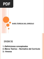 Bases Teóricas Del Currículo 1