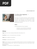 Aula de Inglès - a Cultura Dos Negócios