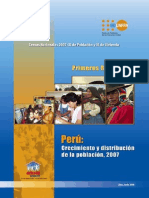 INEI Primeros Resultados CPV 2007