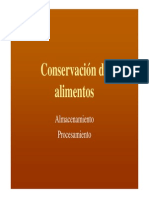 Conservacion de Los Alimentos