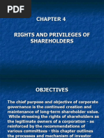 Rights and Privileges of Shareholders