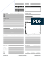 BRUTAL Silver Character Sheet 4th