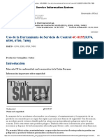 Uso de La Herramienta de Servicio de Control 4C-8195{0374, 0599, 0709, 7490}