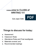 Welcome To CLASS of WRITING 1!!!: Ezis Japar Sidik
