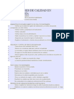 Indicadores de Calidad - Enfermería