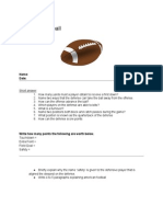 Teachingfootballworksheet