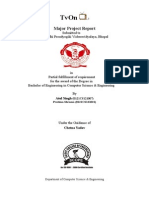 Major Project Report: Submitted To Rajiv Gandhi Proudyogiki Vishwavidyalaya, Bhopal