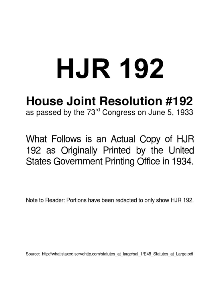 Original 19330605 House Joint Resolution192 PDF