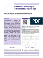 Evaluation of Hypertensive Retinopathy in Patients of Essential Hypertension With High Serum Lipids
