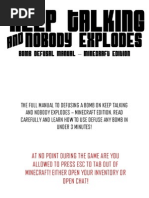 Download KTANE Bomb Defusal Manual - Minecraft Edition  by Austen SN292217650 doc pdf