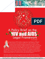 A Policy Brief On The HIV and AIDS Legal Framework