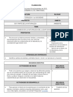 Planeación de Clase Del Ciclo de Vida.